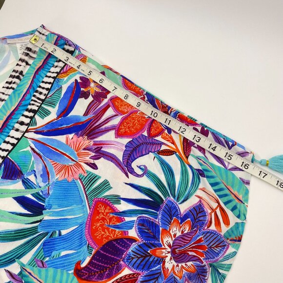 *La Blanca Tropics Of Tropez Kimono Swim Cover Up One Size - Picture 8 of 12